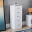 Vida Designs (White) Riano 5 Drawer Narrow Chest Bedroom Storage Unit 1