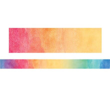 Watercolor Straight Rolled Border - Pack of 3