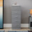 Vida Designs (Grey) Riano 5 Drawer Narrow Chest Bedroom Storage Unit 7