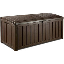 Glenwood Outdoor Storage Box Garden Furniture, Brown, 128 x 65 x 61 cm