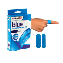 60 Blue Plasters Breathable Flexible Food Hygiene Dressing 2 Sizes