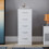 Vida Designs (White) Riano 5 Drawer Narrow Chest Bedroom Storage Unit 3