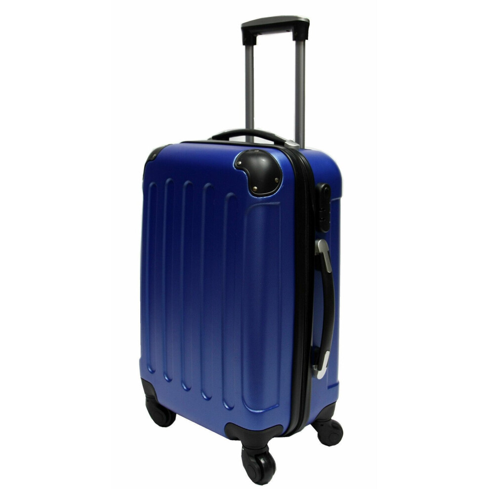 (Blue, Small) Hampton & Stewart Spinner wheel HardShell Suitcase-image-OPC-P98BHRX-NEW