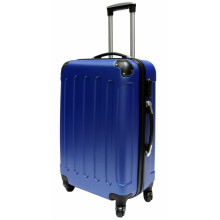 (Blue, Medium) Hampton & Stewart Spinner wheel HardShell Suitcase