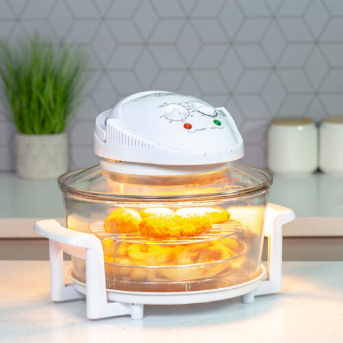 Quest Quest 43890 12 Litre Halogen Oven / Low Fat Multi-Function Glass Oven