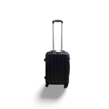 (Black, Small) Hampton & Stewart Spinner wheel HardShell Suitcase