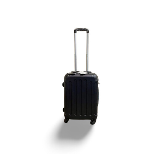 (Black, Small) Hampton & Stewart Spinner wheel HardShell Suitcase