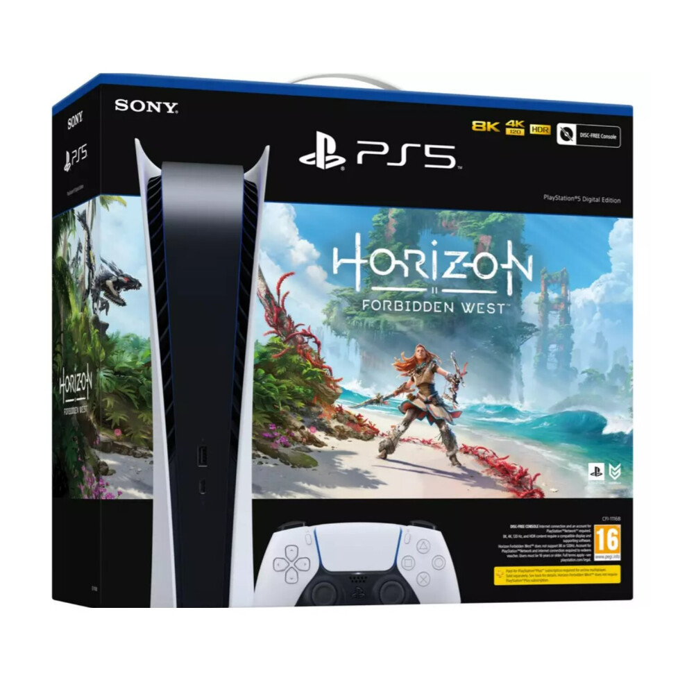 Playstation 5 Digital Console - Horizon Forbidden West Bundle | Ps5 Bundle
