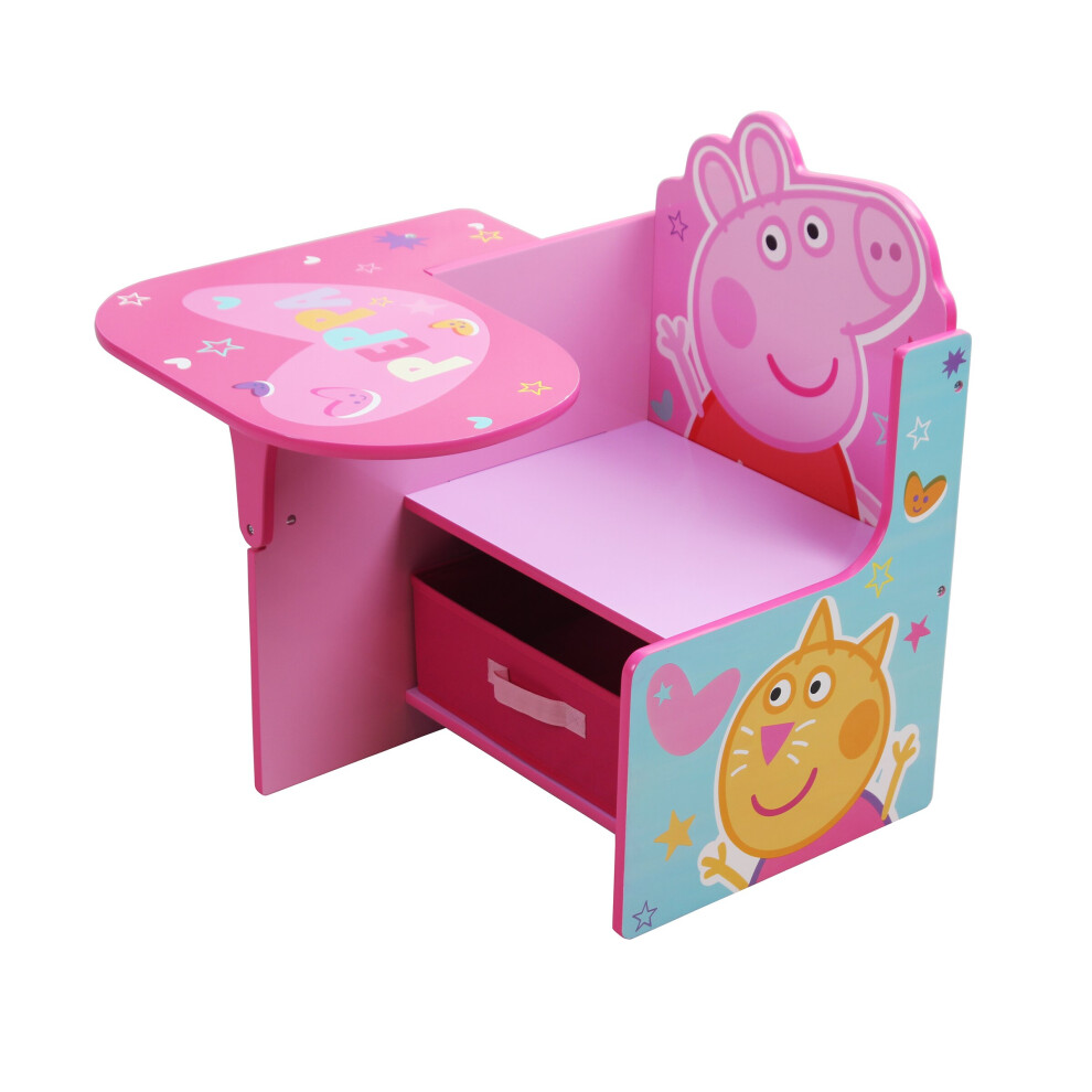 Peppa Pig Chair Desk With Storage Bin By Nixy Children