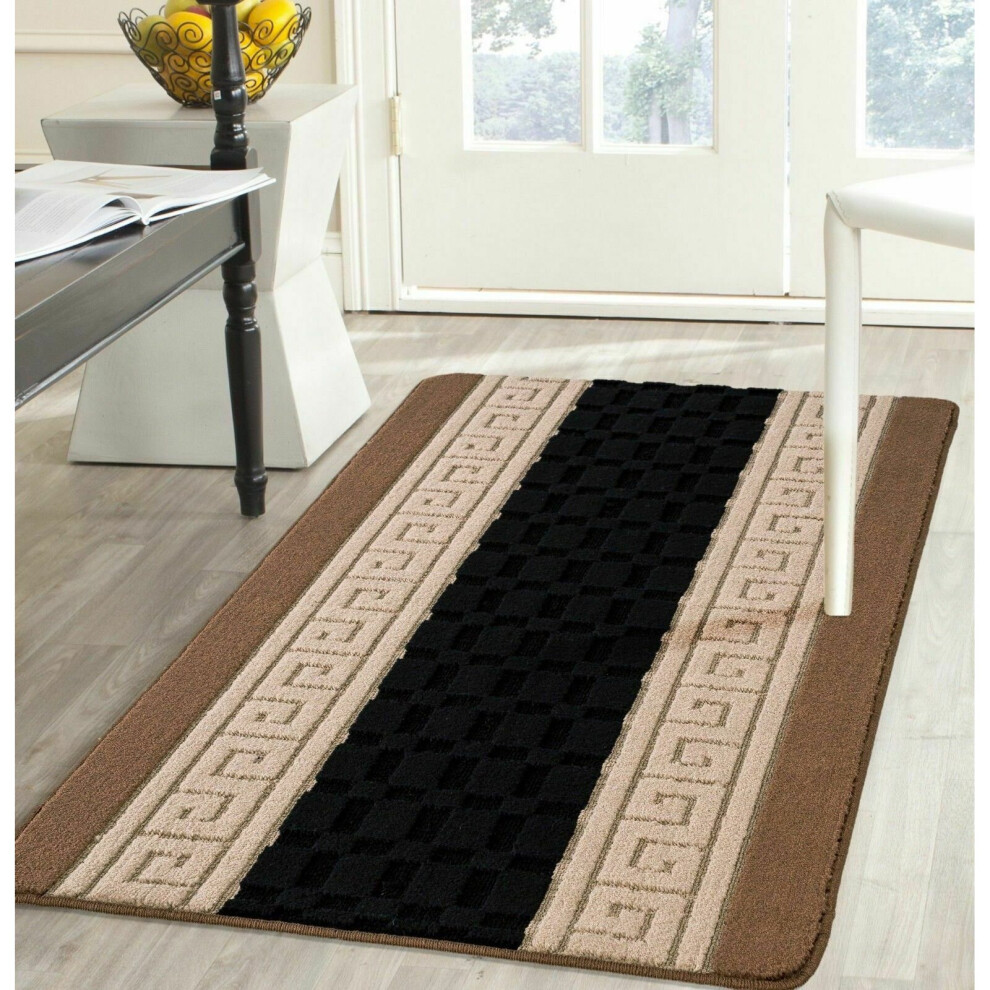 (Brown_Beige_Black, 120cm x150cm) Non Slip Beautiful Multi colour Nada Rug All Sizes-image-OPC-P989RFS-NEW