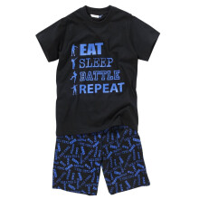 (15 Years, Black) Bedlam Boys Gaming Battle Floss Shortie Pyjamas