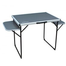 Alu Top Camping Table with Folding Side Tables | 130 x 60 cm