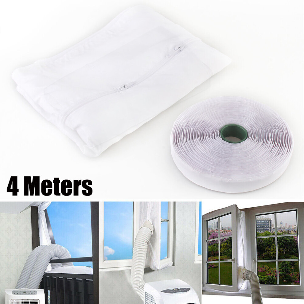 4M Airlock Mobile AC Door Window Seal Kit Soft Cloth Sealing Baffle