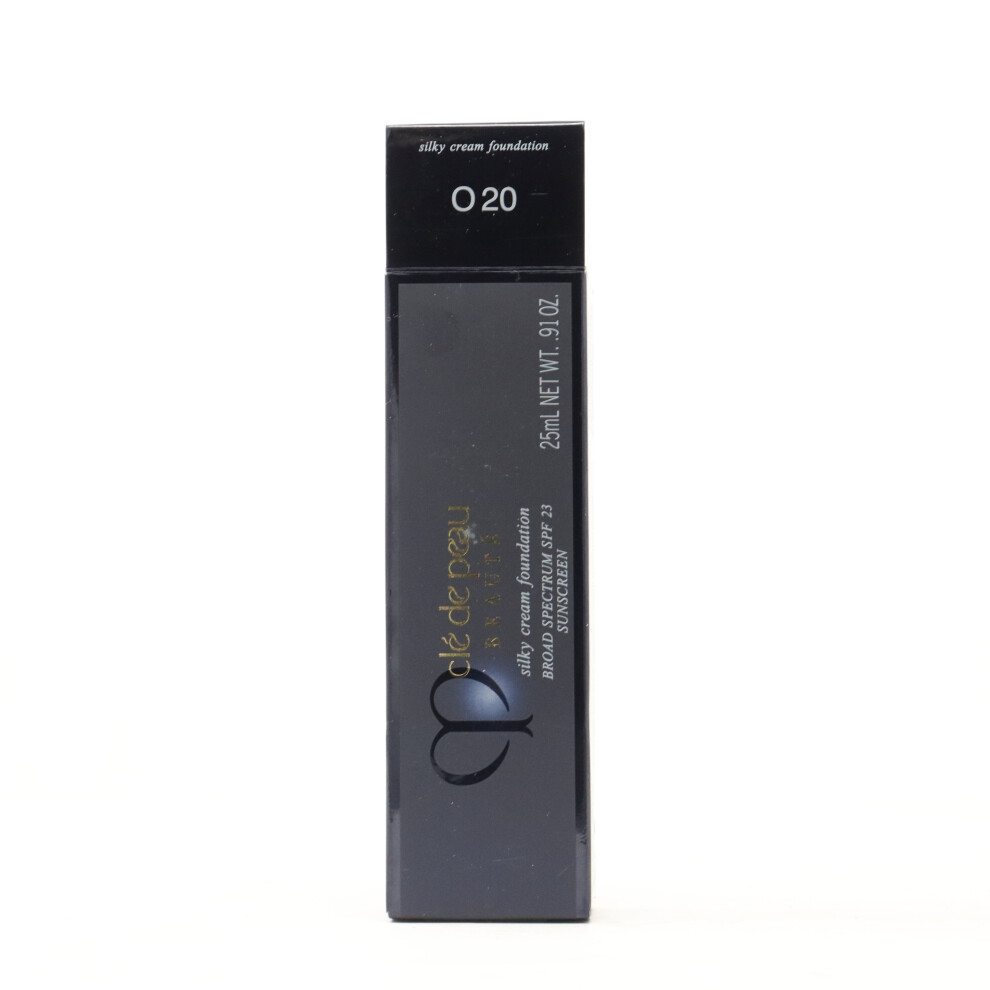 (O20) Cle De Peau Beaute Silky Cream Foundation Spf 23  0.87oz/21ml New With Box