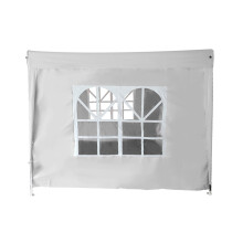 (2.5x2.5M- Window, White) Green Bay Gazebo Side Panel with window or zipper, 1 Piece Side Panel Wall Only (Canopy Frame Not Included)