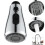 (Silver) Pull Down Sink Spray Head Kitchen Faucet Replacement Head 2 Functions Tap Head 1