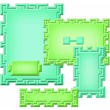 Nestabilities Spellbinder Paper Arts Tile Works Die Template