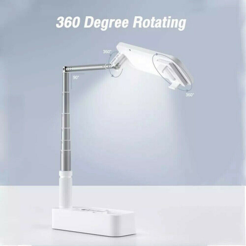 Smart Phone Holder Stand with Wireless Dimmable LED Selfie Fill Light 2