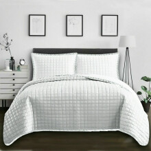 (White (OSCA), King) New soft Luxury Comforter Modern Quilted Bedspread