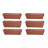 6 Slim Venetian Window Box Trough Planters 60cm Plastic Terracotta 2