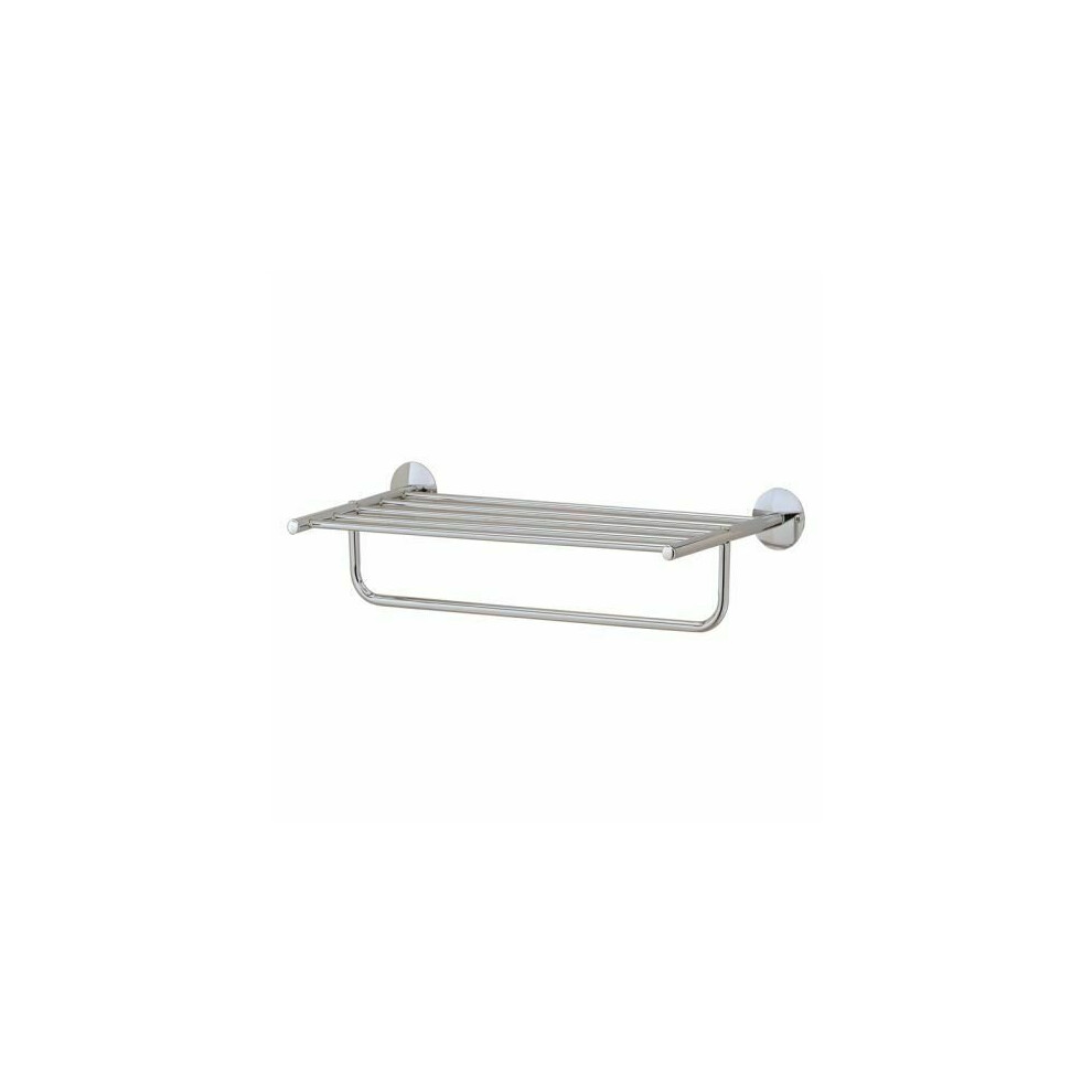 Chrome Wall Mounted For Home Bathroom Storage Combination Towel Shelf And Rail