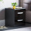 Home Discount (Black) Hulio 2 Drawer Bedside Table Cabinet Nightstand 1