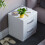 Home Discount (White) Hulio 2 Drawer Bedside Table Cabinet Nightstand 6