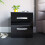 Home Discount (Black) Hulio 2 Drawer Bedside Table Cabinet Nightstand 7