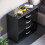 Home Discount (Black) Hulio 4 Drawer Chest Bedroom Garment Storage Gloss 6