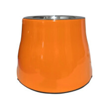 (Orange, 22.5x16.5cM) Feeder Drinking Bowls for Dogs Cats Pet