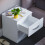 Home Discount (White) Hulio 2 Drawer Bedside Table Cabinet Nightstand 4