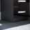 Home Discount (Black) Hulio 2 Drawer Bedside Table Cabinet Nightstand 9