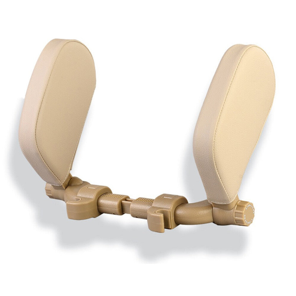 (Beige) Universal Car Sleeping Headrest Neck Pillow U-shaped For Vehicle Side Rest Seats Heads Support-image-OPC-P98CDZ5-NEW