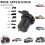 (Blue) Dual USB Car Recharger Cigarette Lighter Socket 15