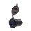 (Blue) Dual USB Car Recharger Cigarette Lighter Socket 16