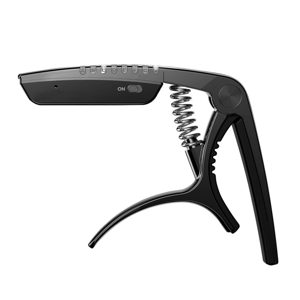 (Black) 2-in-1 Multi-functional Guitar Capo Tuner