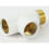 (White) Dual Fuel Chrome & Black T-Piece Adapter 3