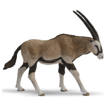 Figurinha Antílope oryx - PAPO - A VIDA SELVAGEM - Para Crianças a partir de 3 anos - Cinza