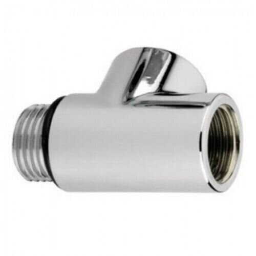 (Chrome) Dual Fuel Chrome & Black T-Piece Adapter 2