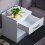 Home Discount (White) Hulio 1 Drawer Bedside Cabinet Shelf Bed Table 5