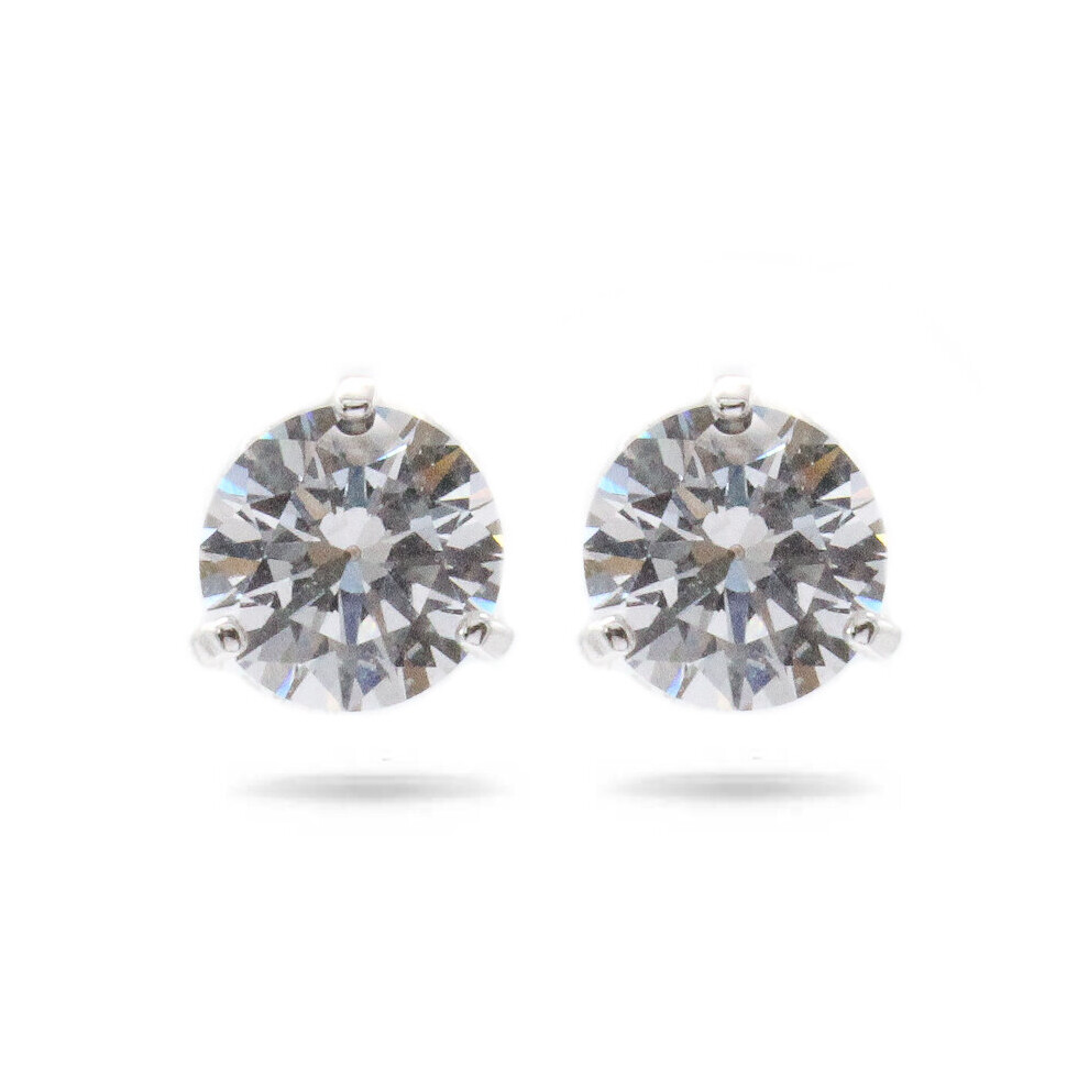 Swarovski Solitaire Earrings Silver