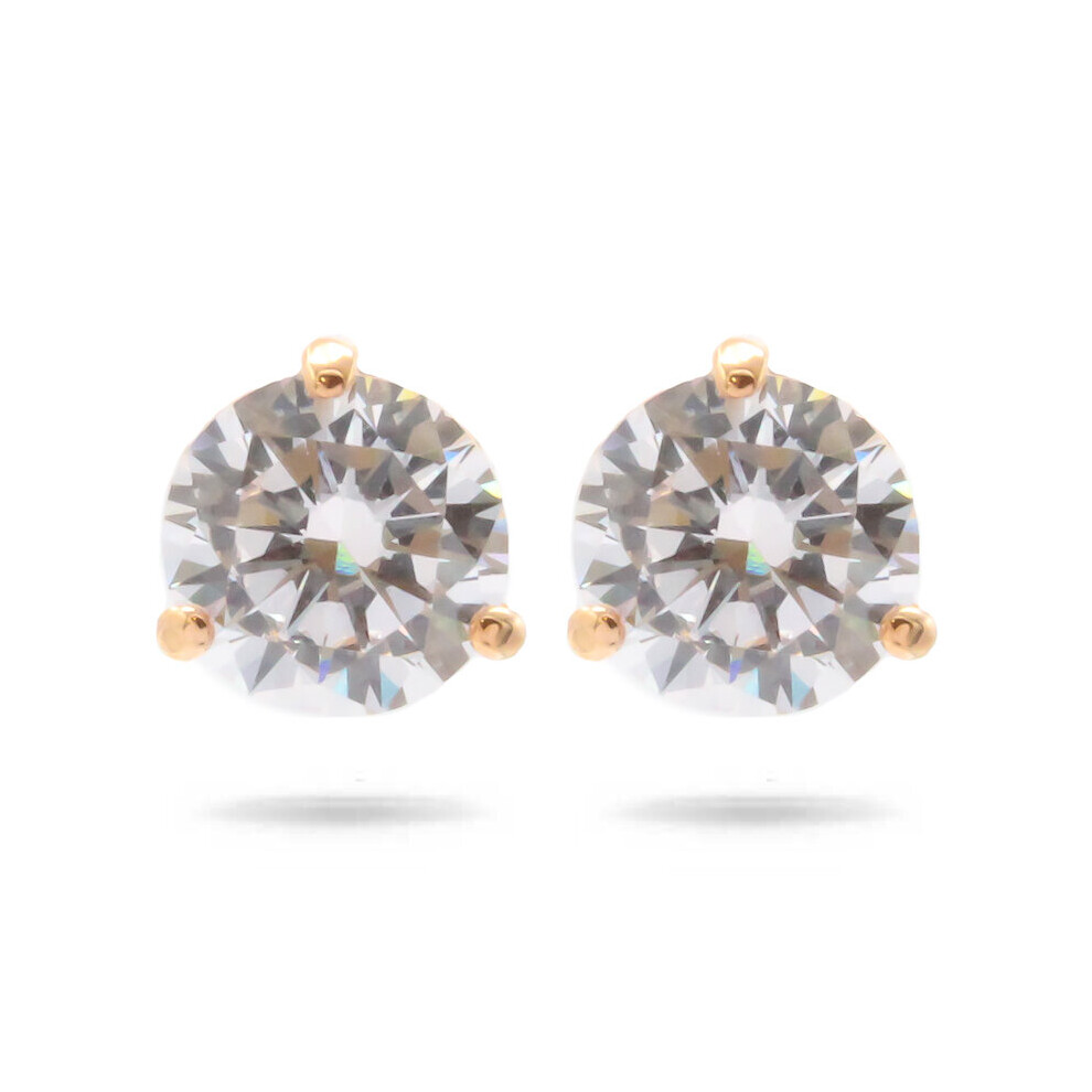 Swarovski Solitaire Rose Gold Earrings