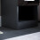 Home Discount (Black) Hulio 1 Drawer Bedside Cabinet Shelf Bed Table 9