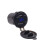 (Blue) Dual USB Car Recharger Cigarette Lighter Socket 6