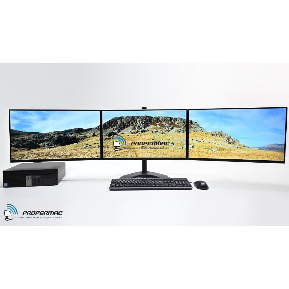 3 X 22" Triple Monitor Bundle 6Th Gen Pc 480Gb Ssd 16Gb Ram 5060935980766