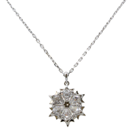 Swarovski Swarovski Magic Pendant Silver Snowflake Necklace