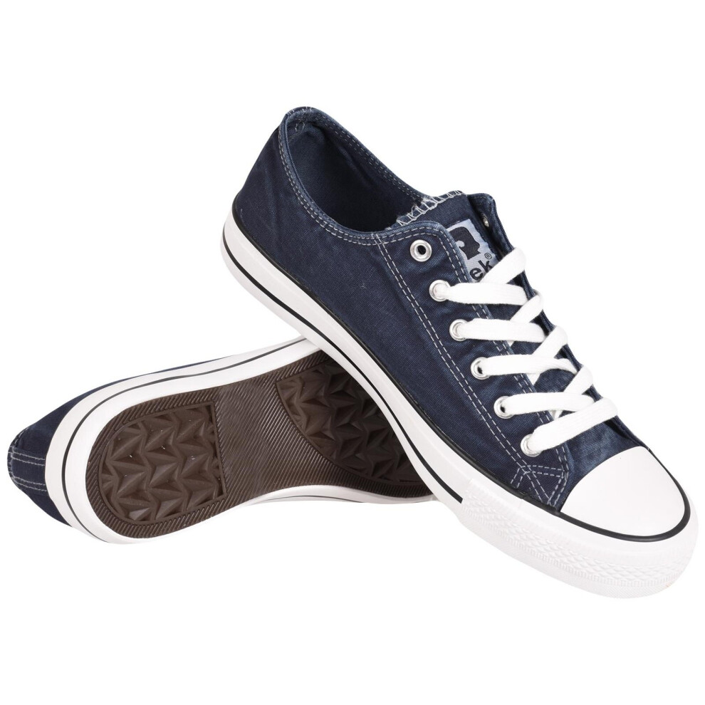 (UK 11) Men Trainers Lace up Canvas Pump Women Casual Shoe