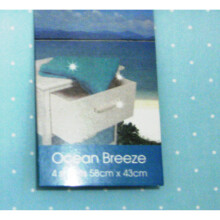 4x Luxury Scented Drawer Liner Sheets Ocean Breeze 58x43cm