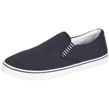 (UK 13) Men Slip On Canvas Trainer Plimsolls Casual Shoe
