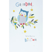 Father's Day Card for Grandad - One in a Billion Father's Day card - Grandad Father's Day Card - Owl Father's Day Card